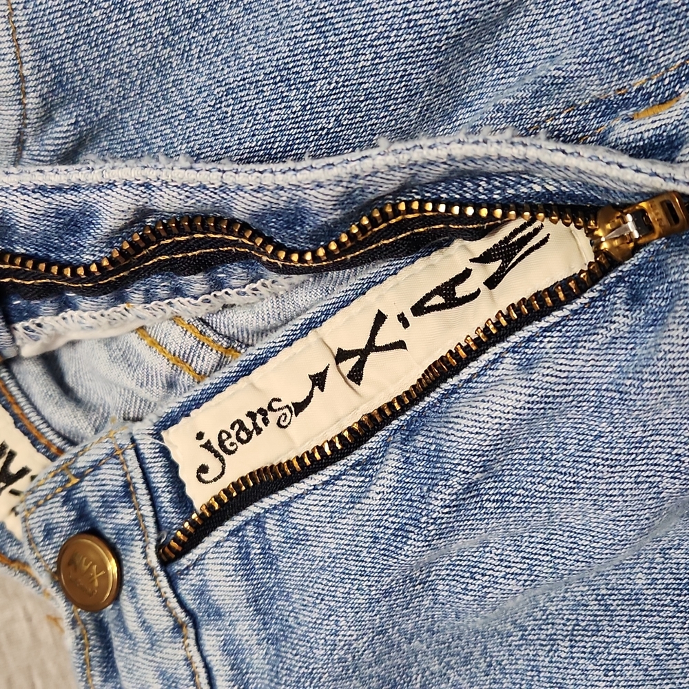 RARE!! Vintage 90's X-AM Brand High Rise Tapered Leg "Mom" Fit Light Wash Jeans - Picture 9 of 15